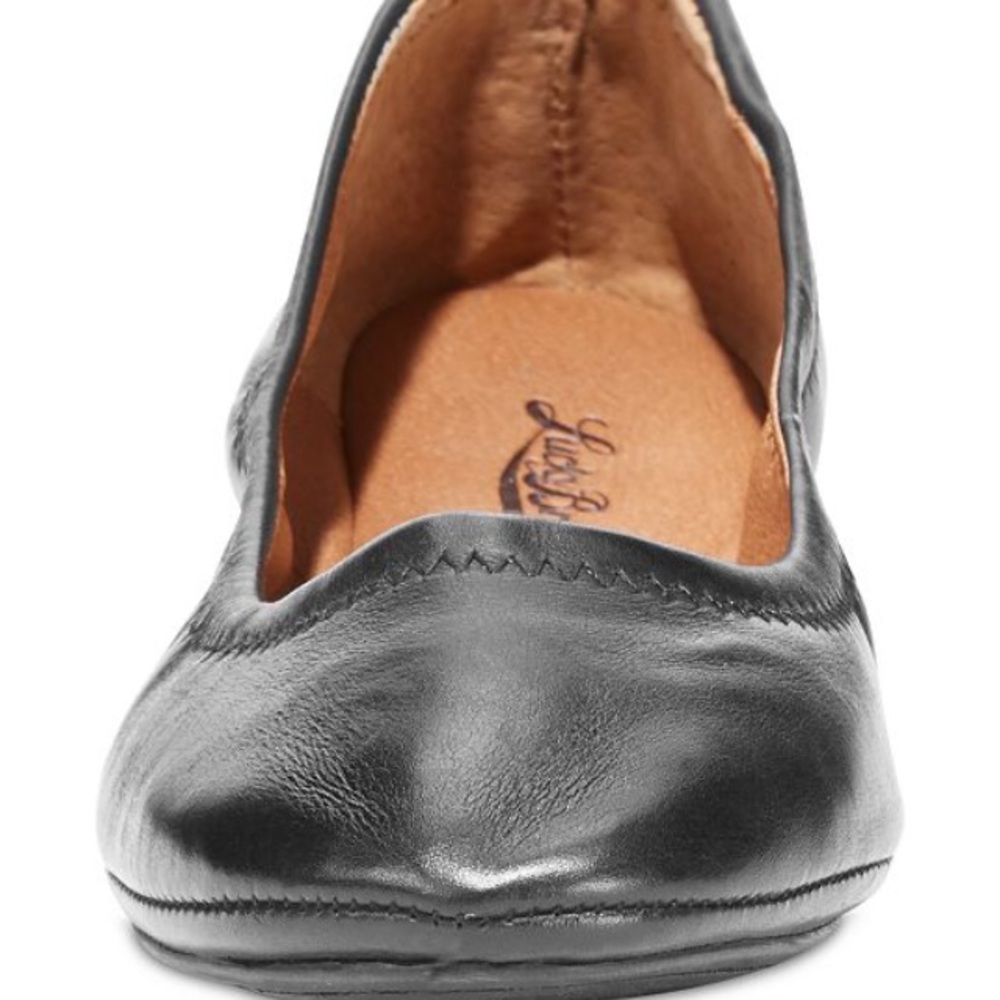 Luck Brand Emmie Flats size 8.5 Black ,brown shoe - Picture 2 of 5